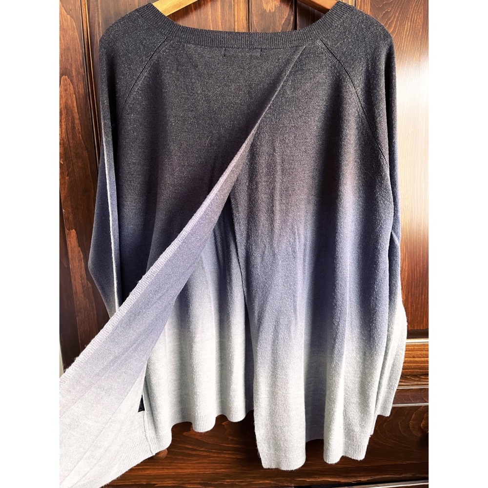 Beautiful purple open back sweater